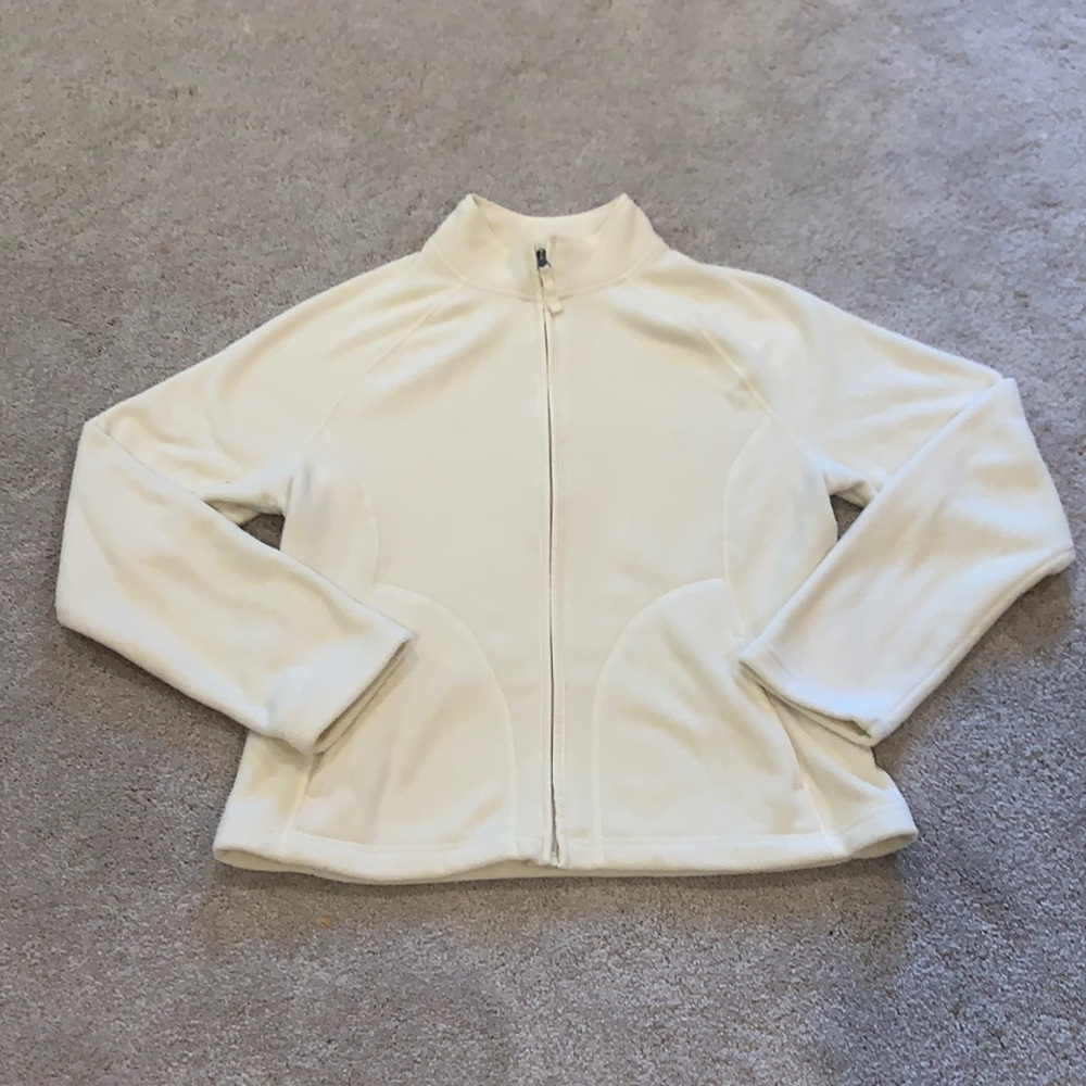 🔴➡️ 4/$10!!!!!⬅️🔴 
Ivory zip up fleece sweater